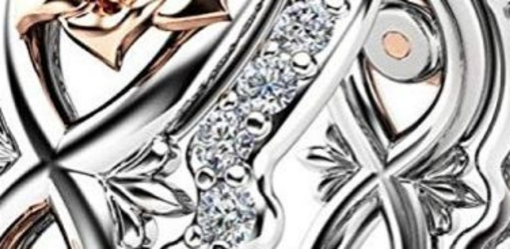 Rose colored engagement ring